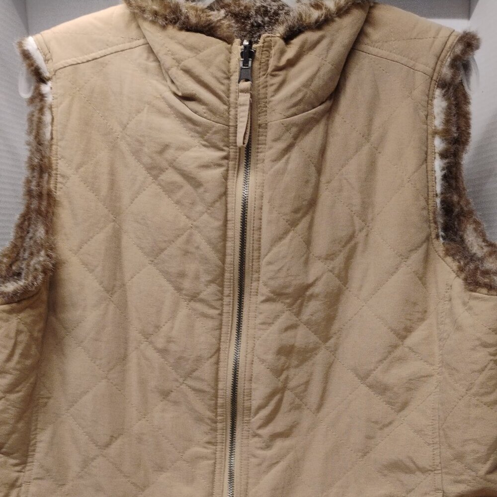 Charter Club Faux fur reversible vest